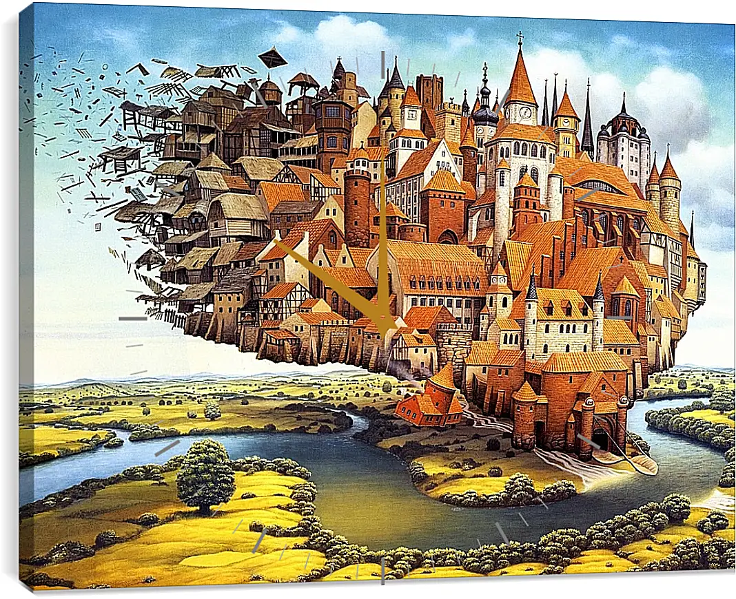 Часы картина - Мир Яцека Йерки (Jacek Yerka)