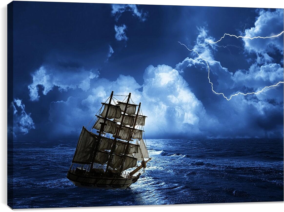 Постер и плакат - Корабль во время шторма