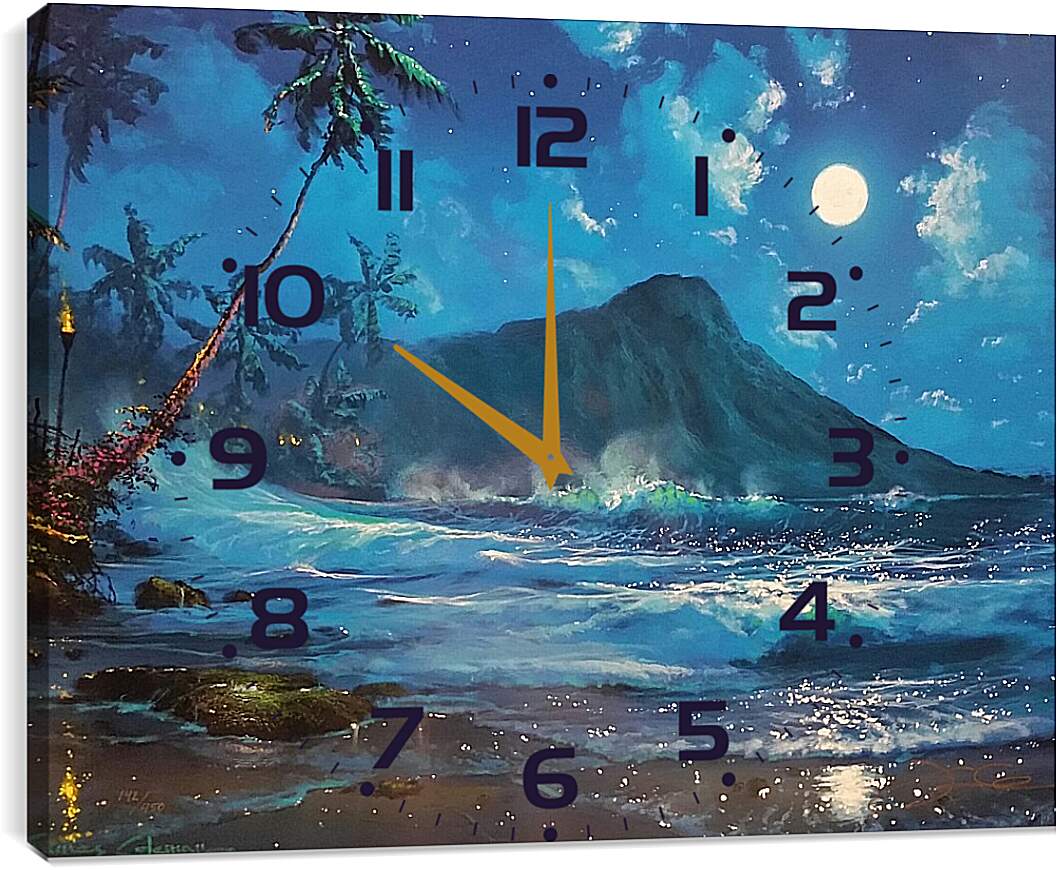 Часы картина - Пляж