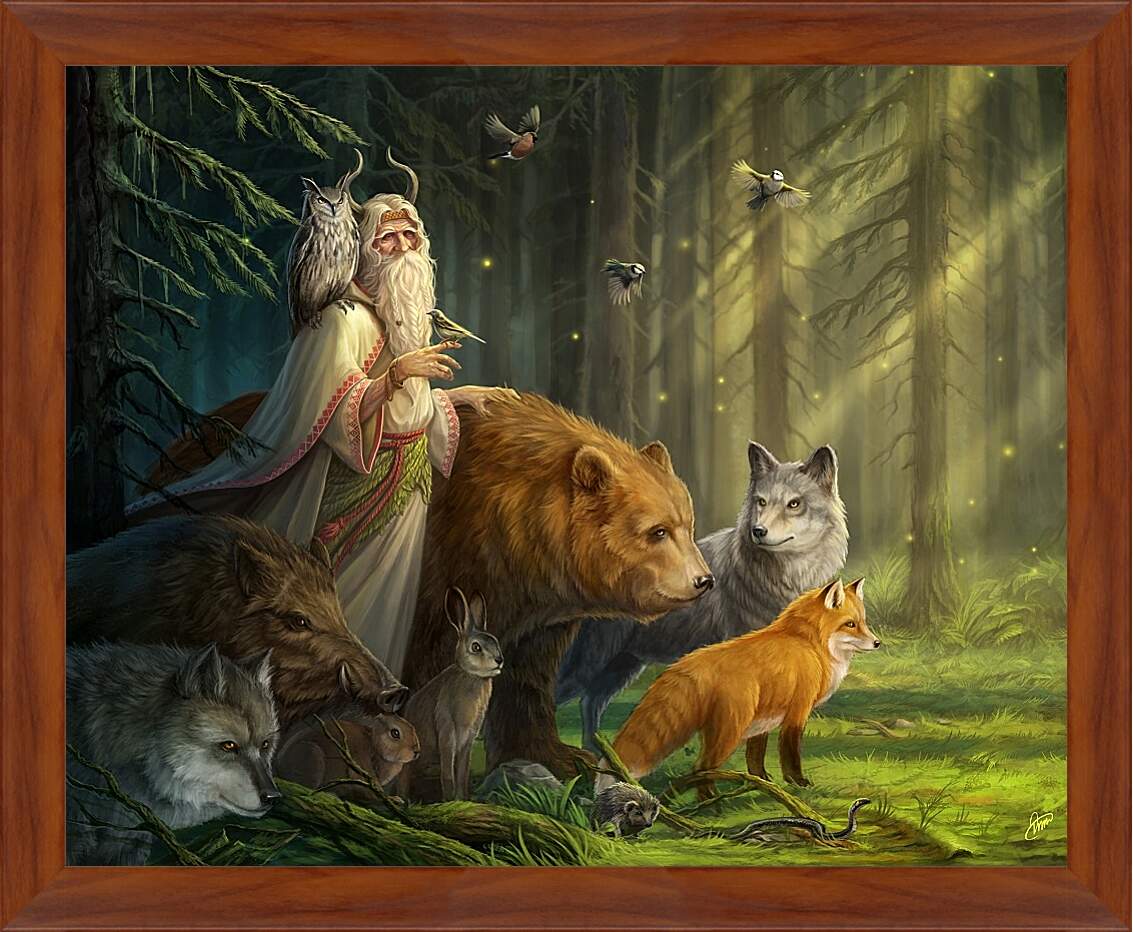 Картина в раме - Хозяин леса