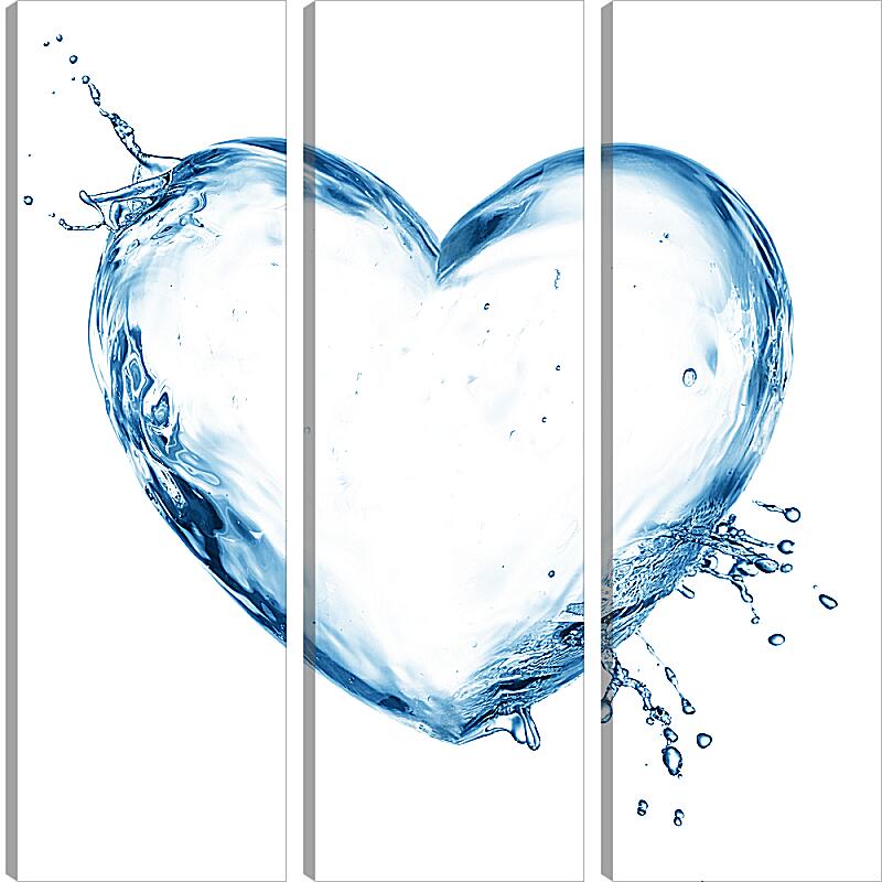 Модульная картина - Водяное сердце