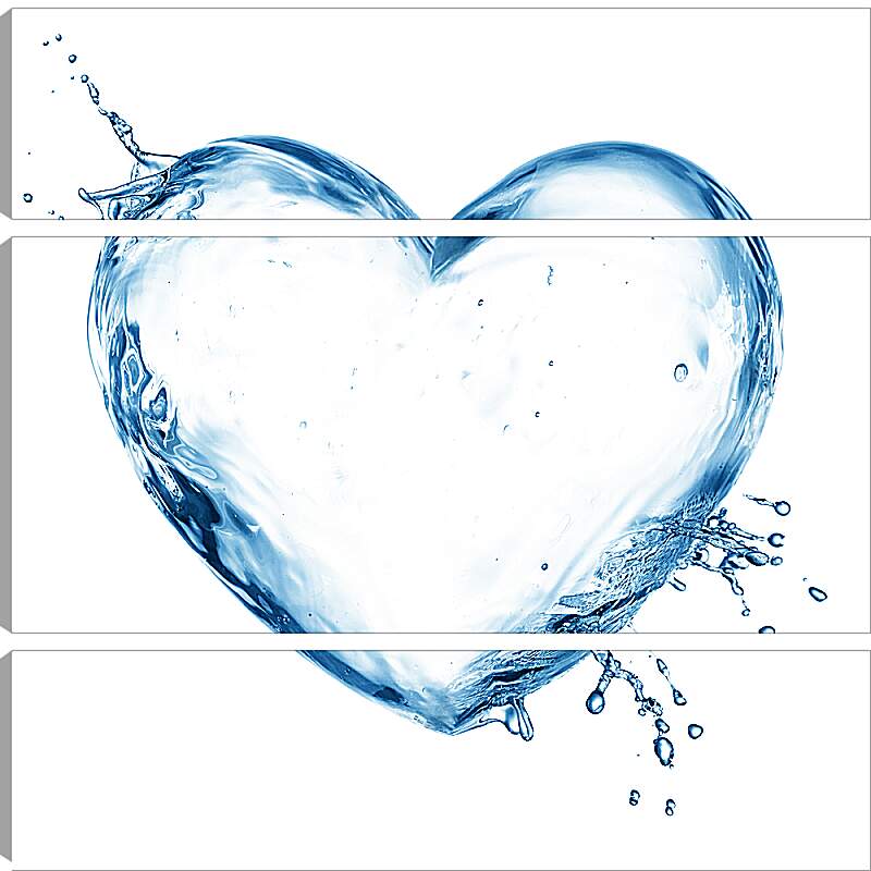 Модульная картина - Водяное сердце
