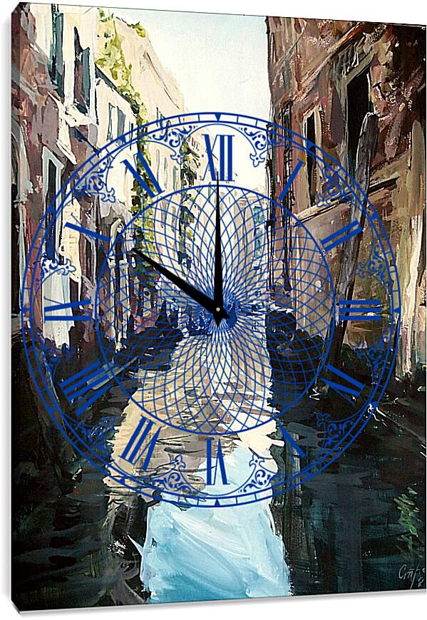 Часы картина - Город каналов