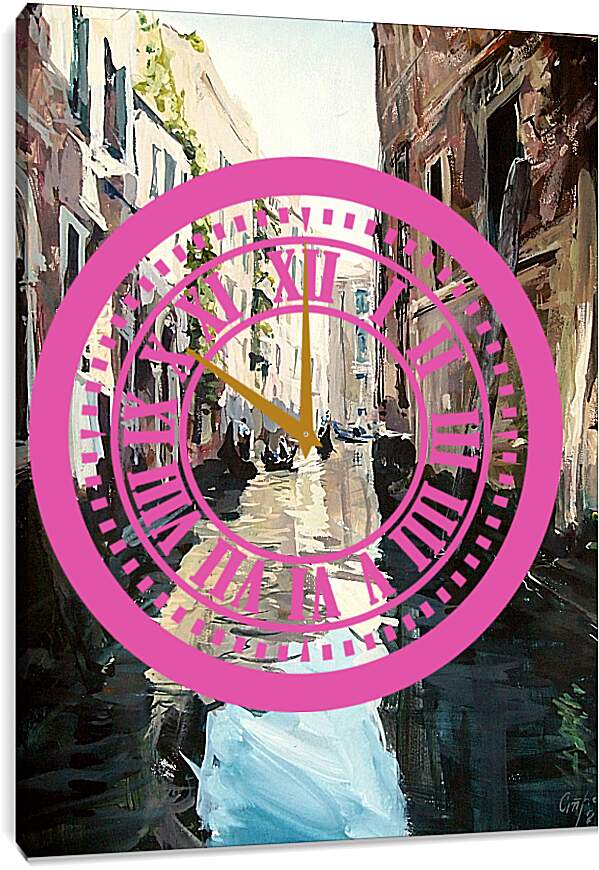 Часы картина - Город каналов