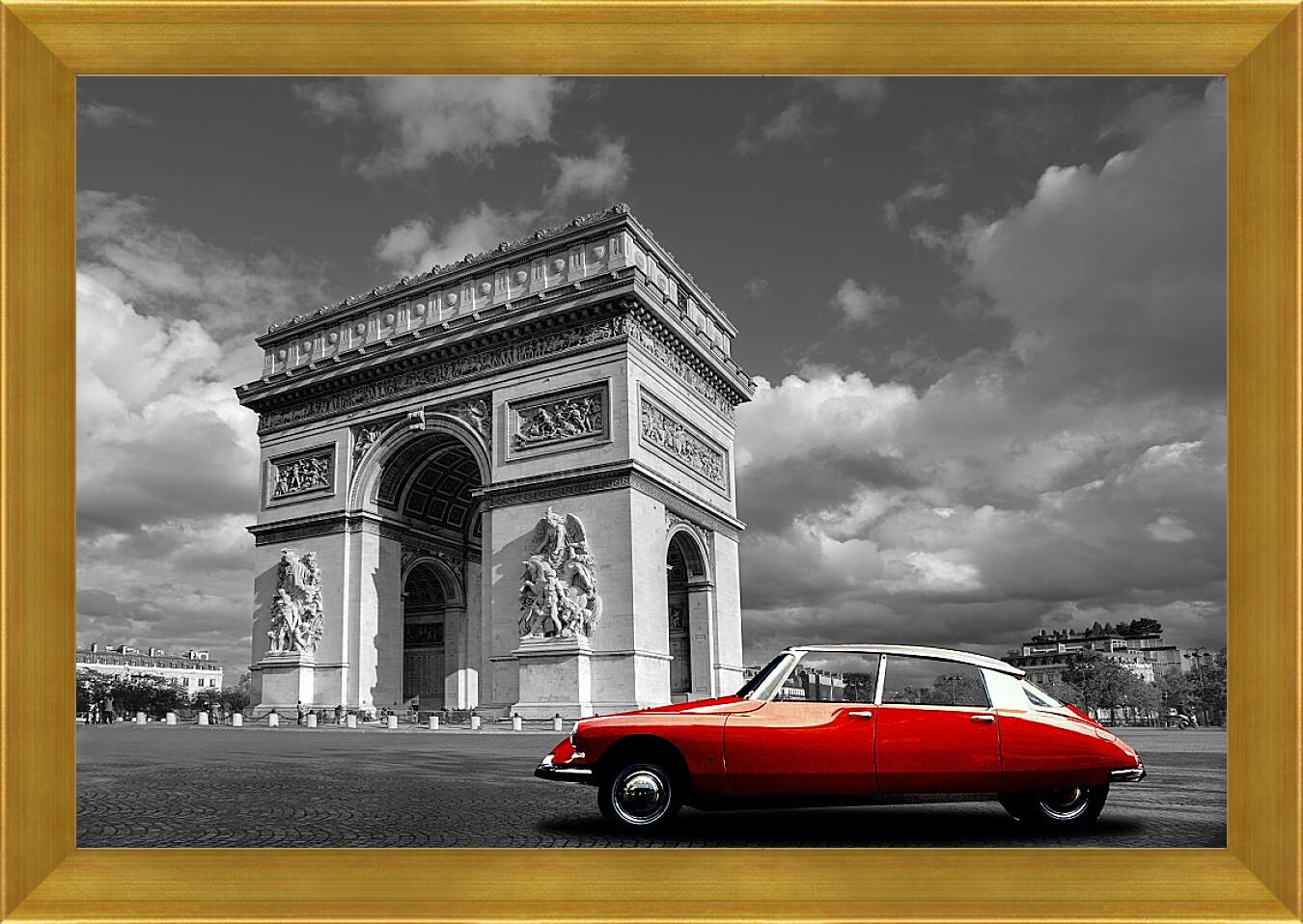 Картина в раме - Париж. Триумфальная арка