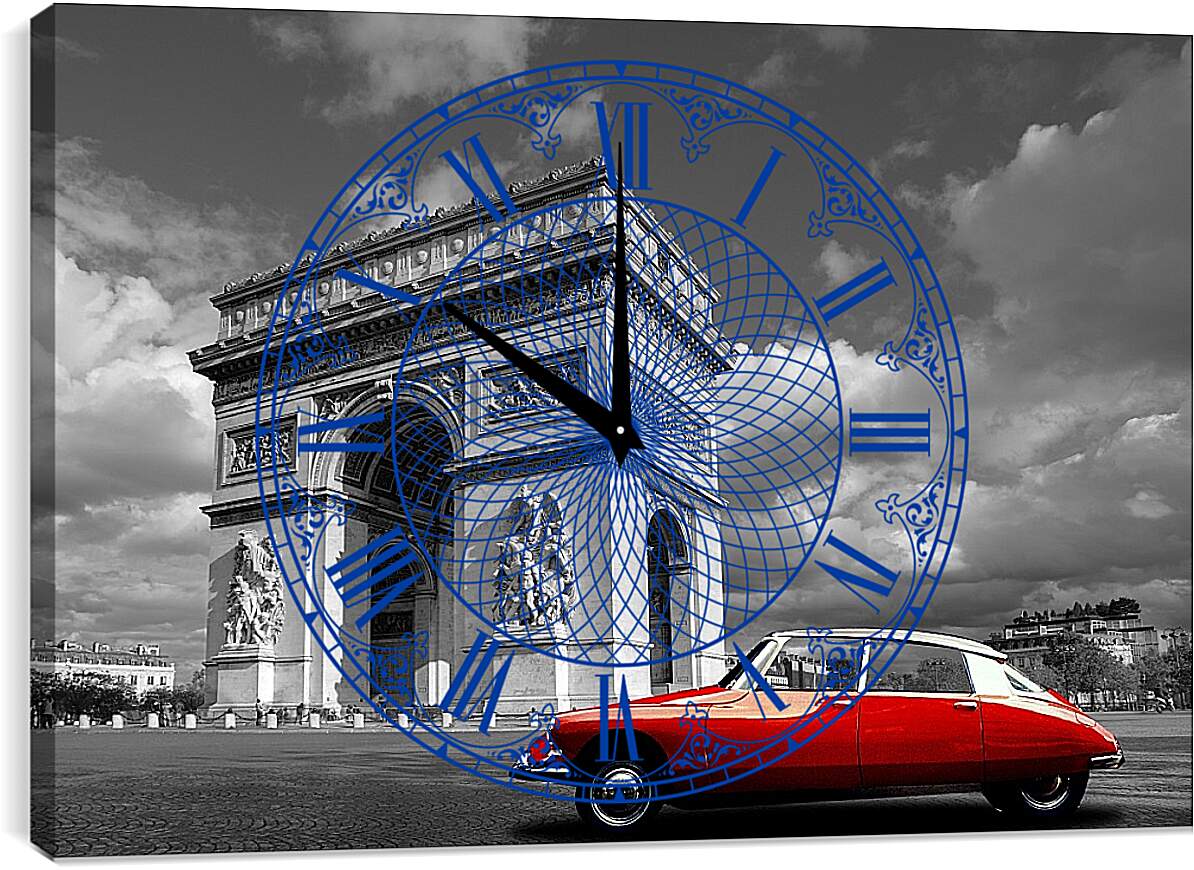 Часы картина - Париж. Триумфальная арка