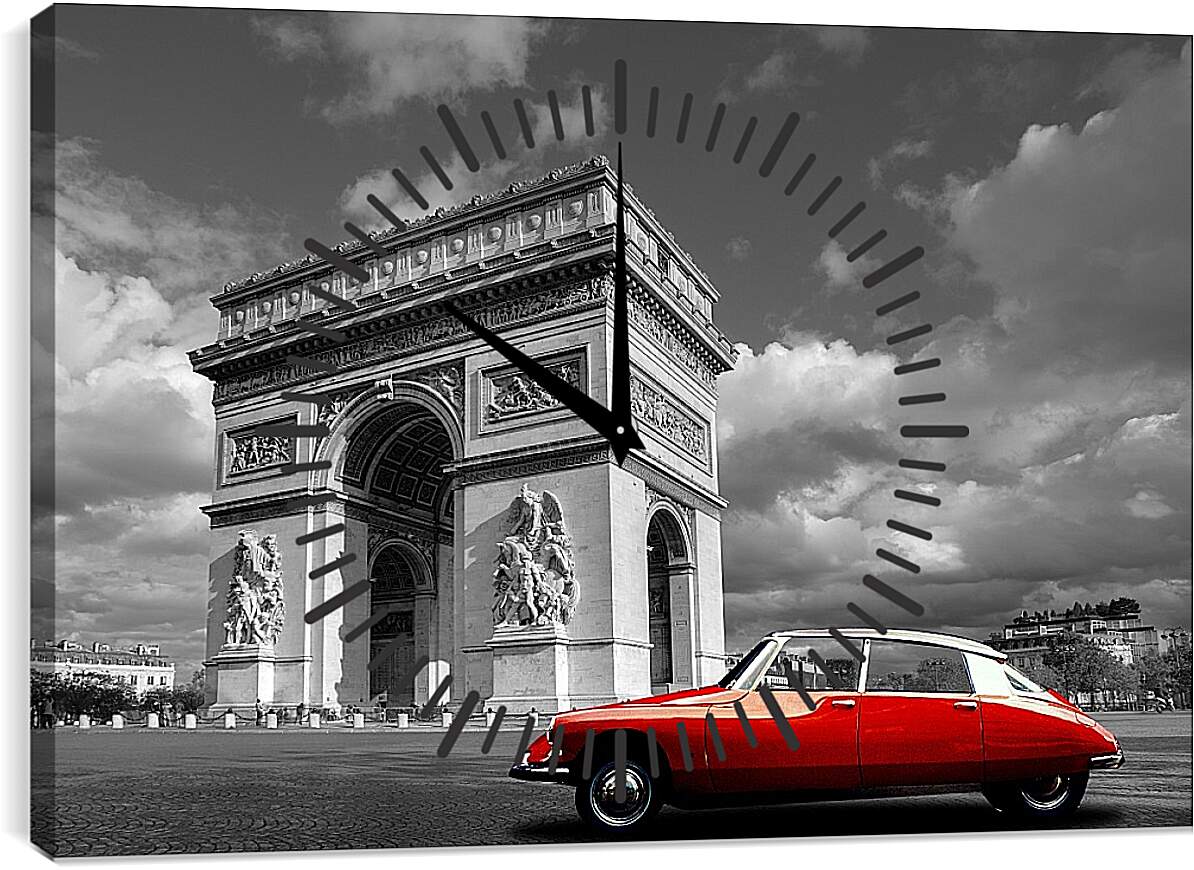 Часы картина - Париж. Триумфальная арка