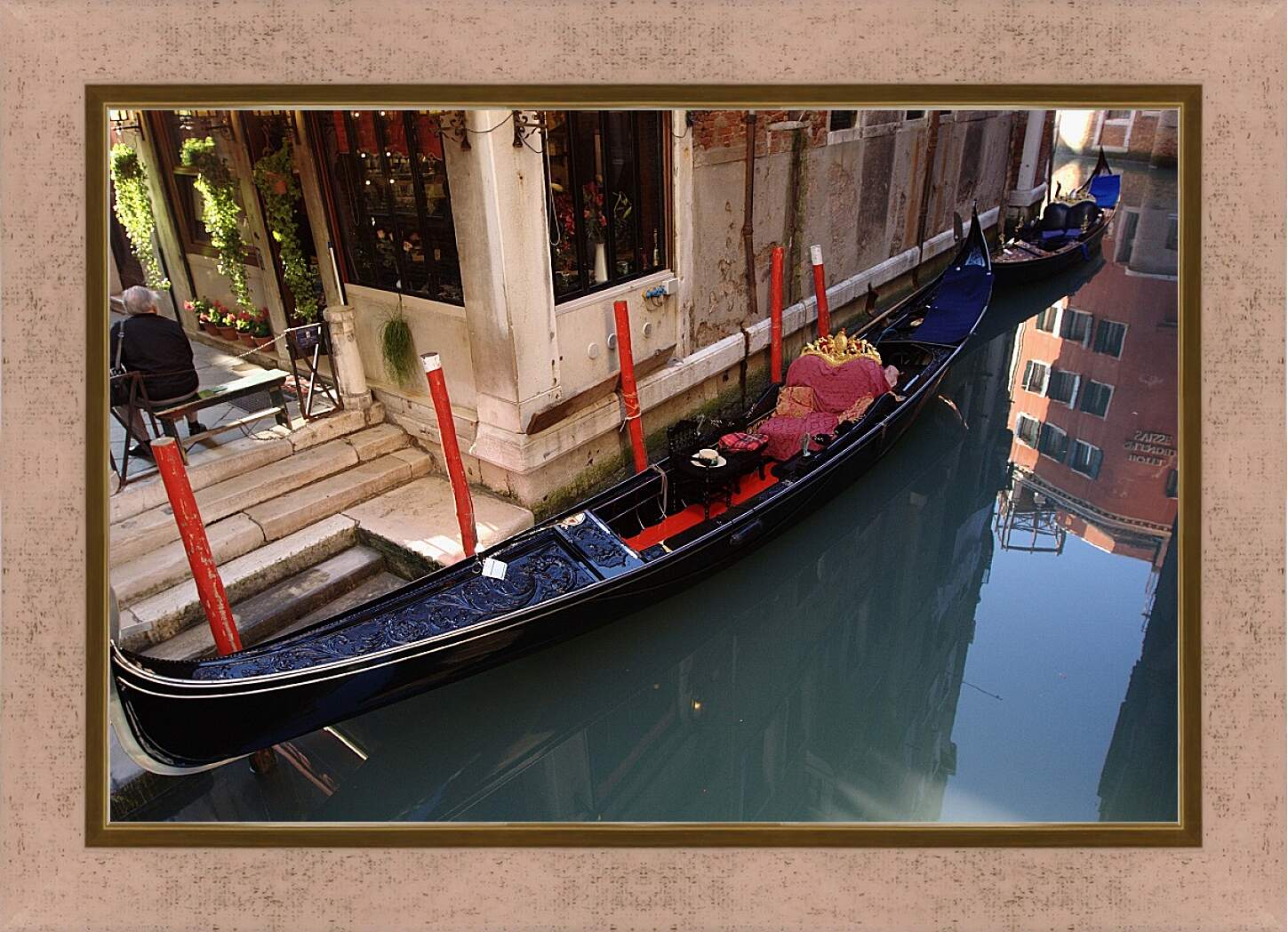 Картина в раме - Венецианская гондола