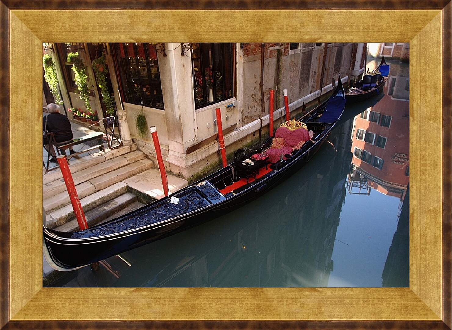 Картина в раме - Венецианская гондола