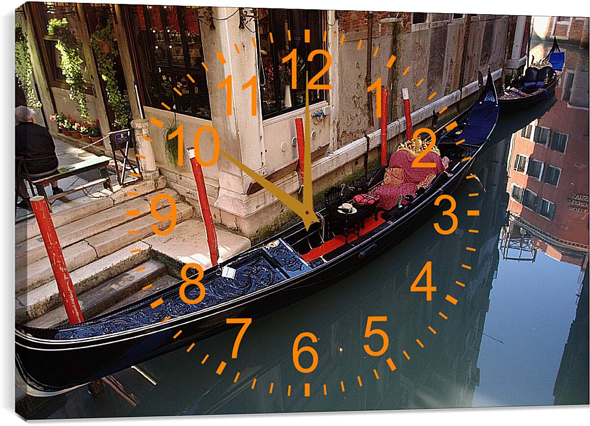 Часы картина - Венецианская гондола