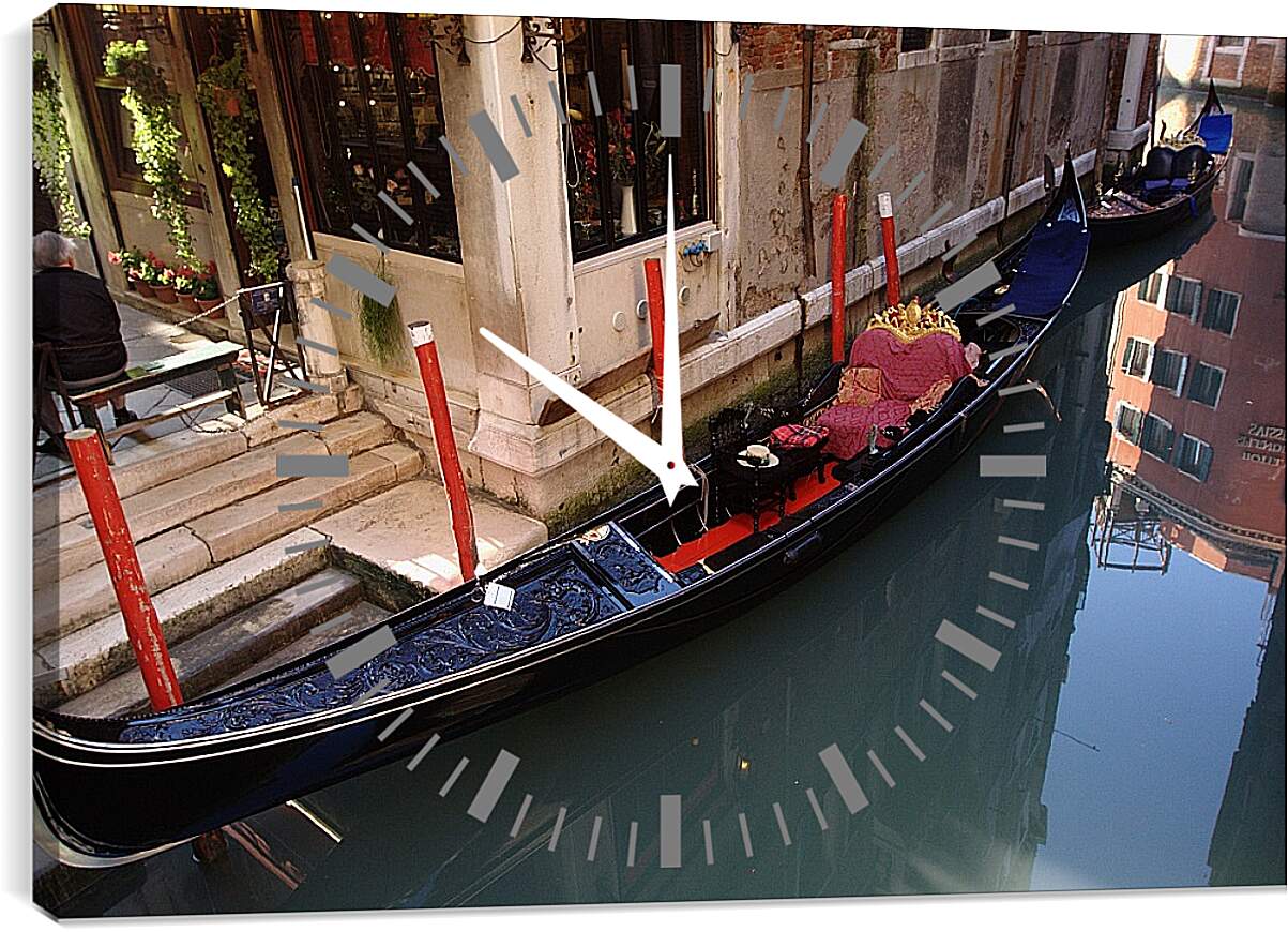 Часы картина - Венецианская гондола