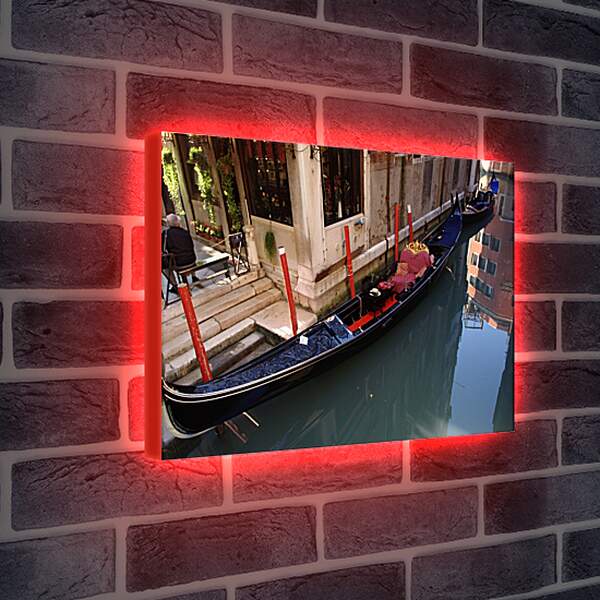Лайтбокс световая панель - Венецианская гондола