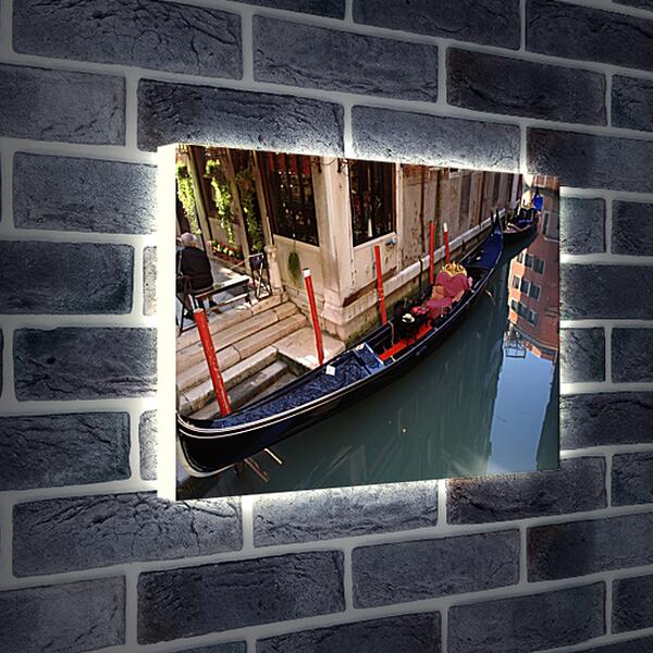 Лайтбокс световая панель - Венецианская гондола