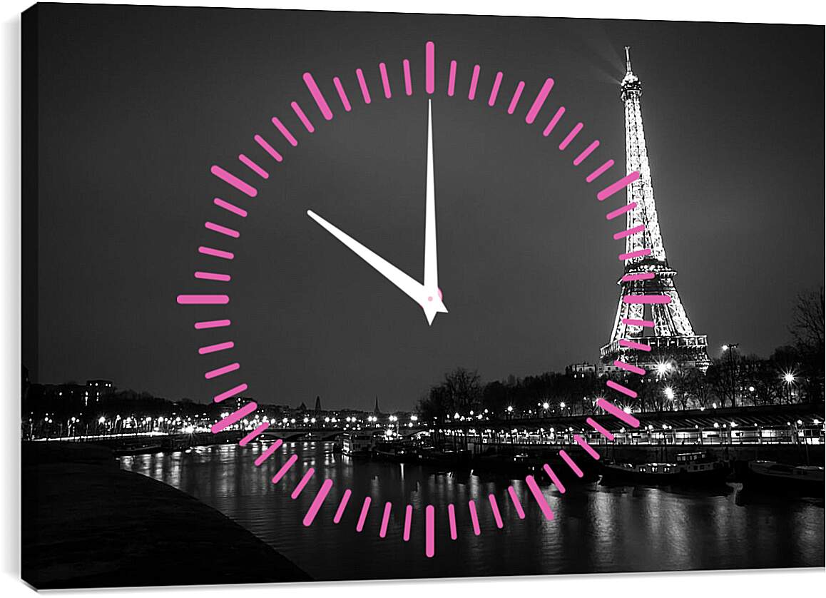 Часы картина - Эйфелева башня. Париж