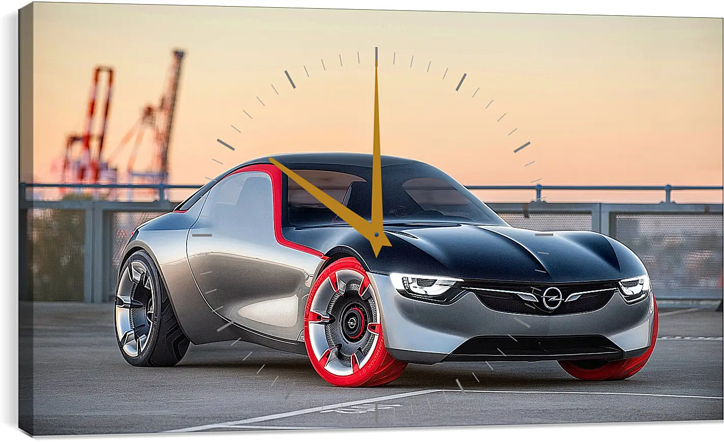 Часы картина - Opel GT Concept (Опель)