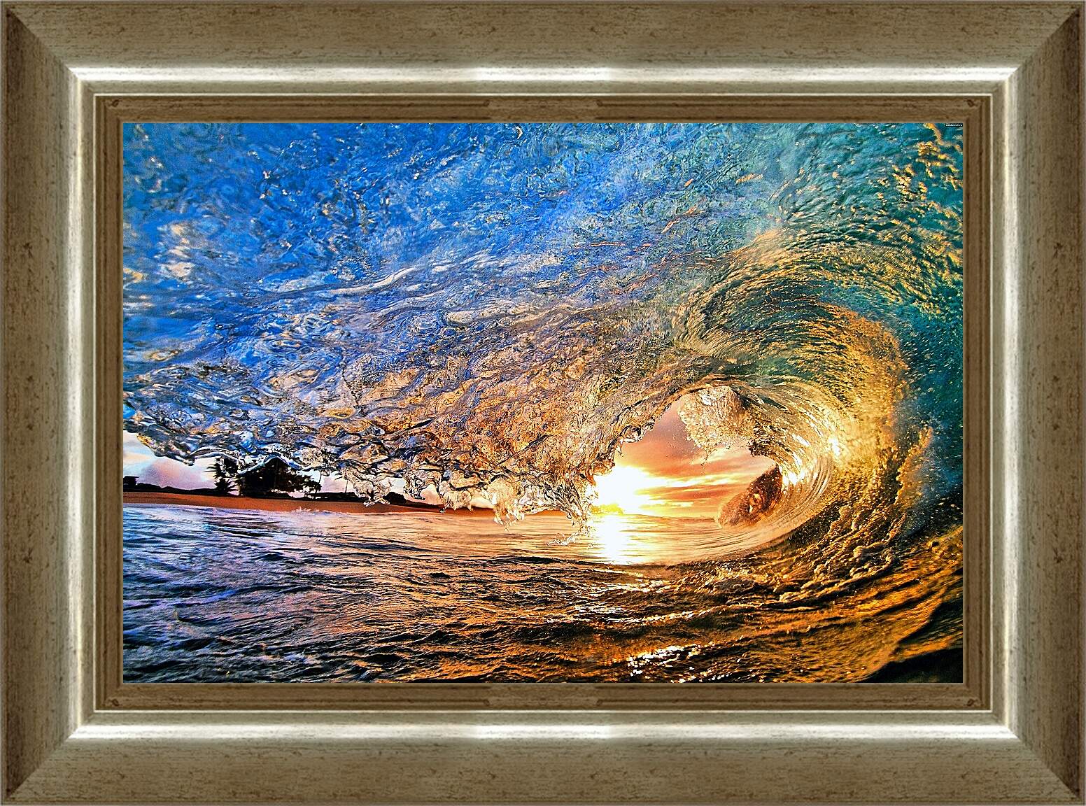 Картина в раме - Солнечная волна