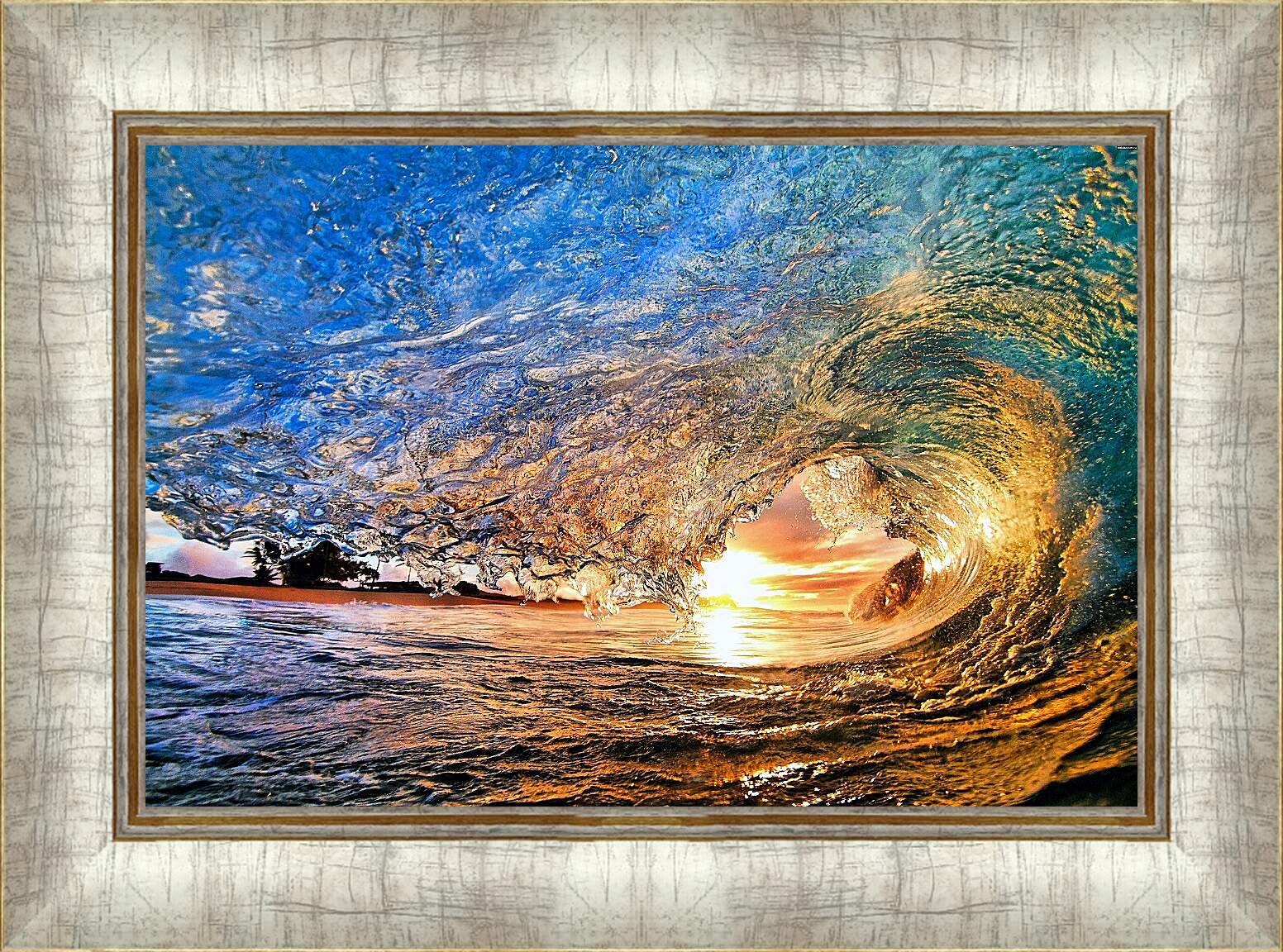Картина в раме - Солнечная волна
