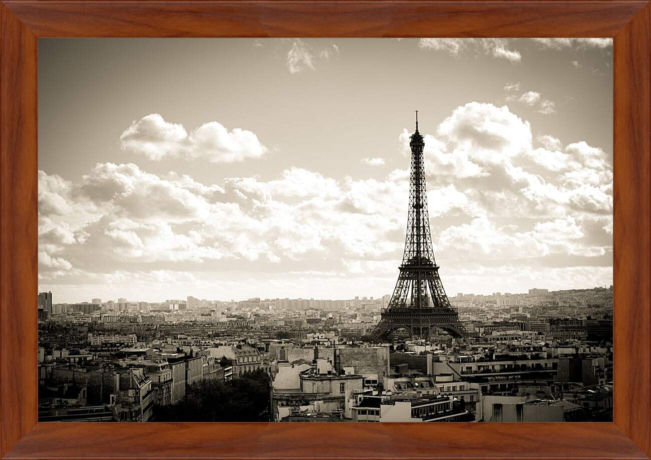 Картина в раме - Эйфелева башня. Париж