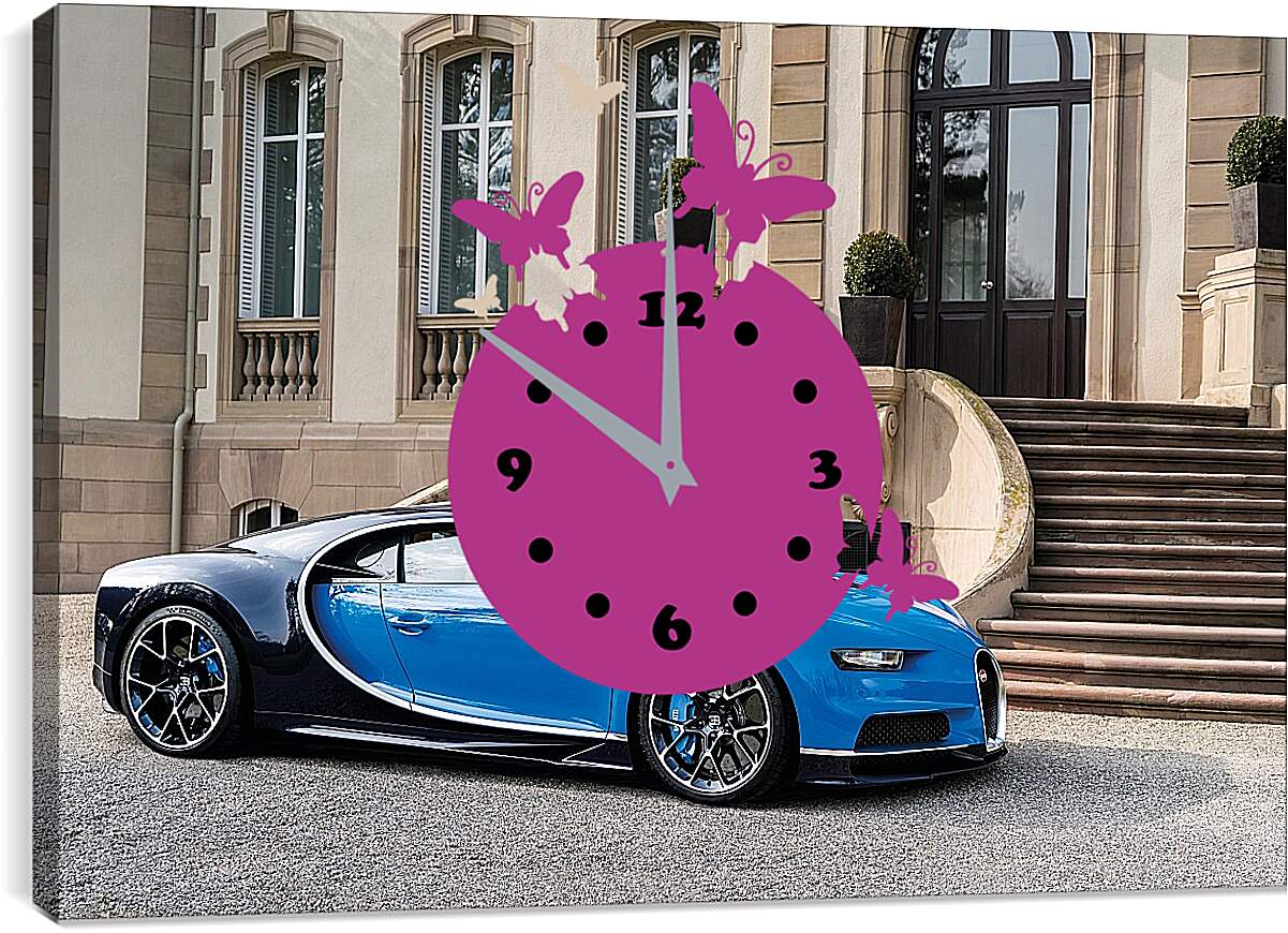 Часы картина - Бугатти (Bugatti)