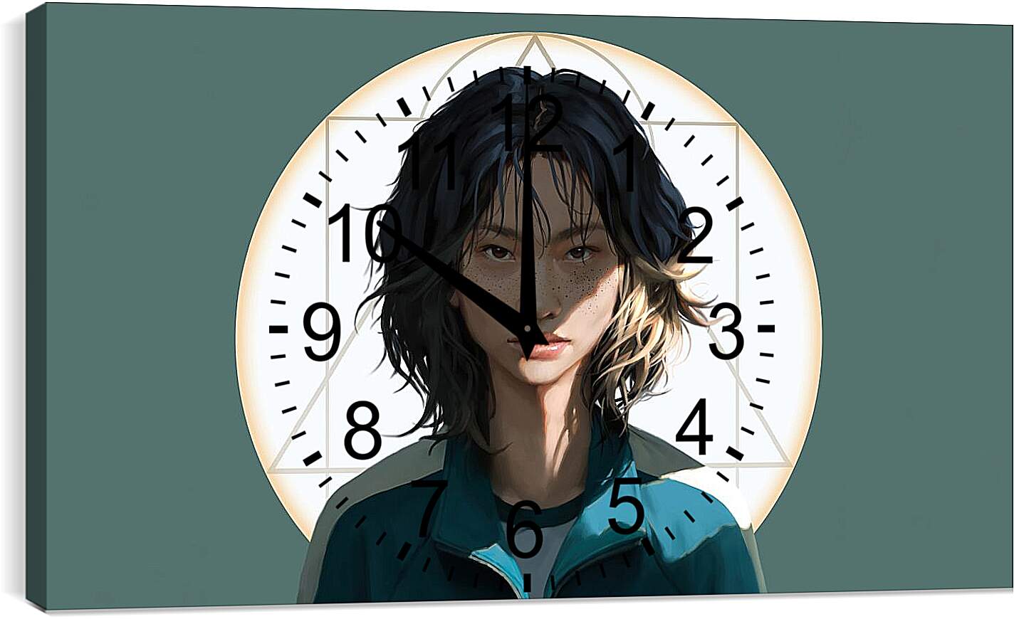 Часы картина - Kang Sae-byeok №067 (Чон Хо-Ен). Игра в кальмара