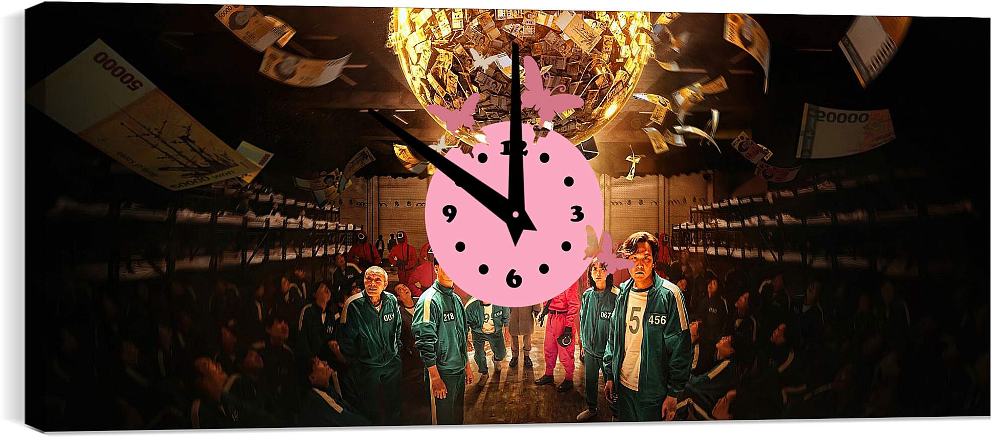 Часы картина - Постер из сериала - Игра в кальмара