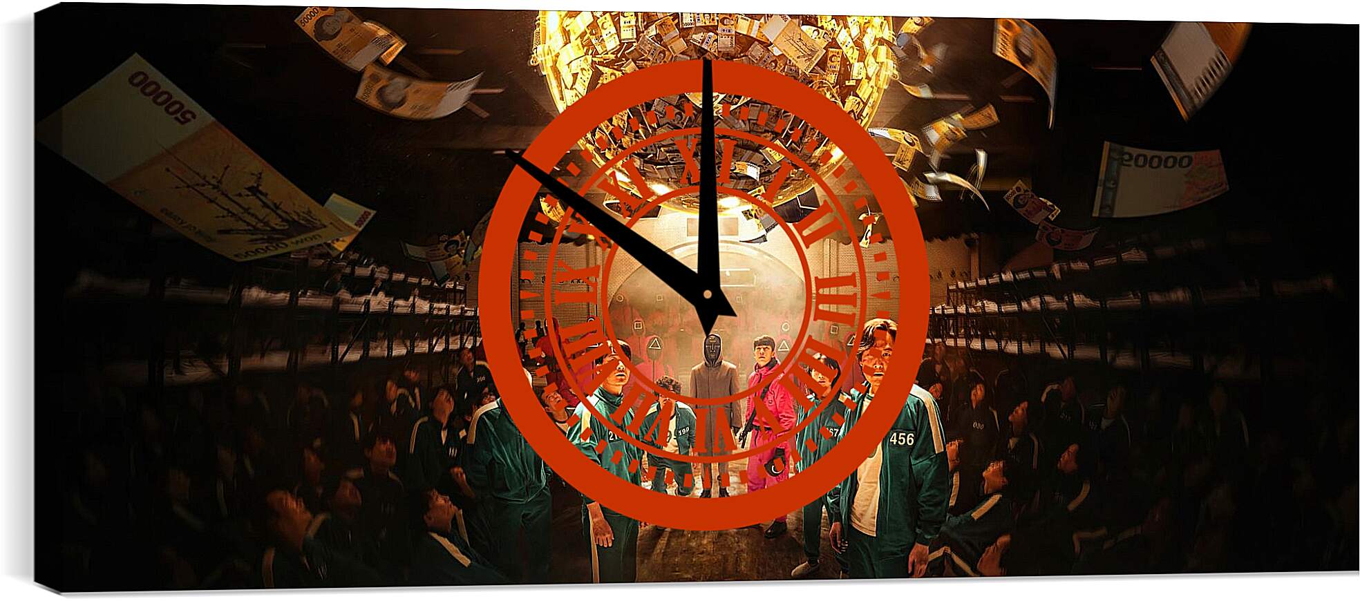 Часы картина - Постер из сериала - Игра в кальмара