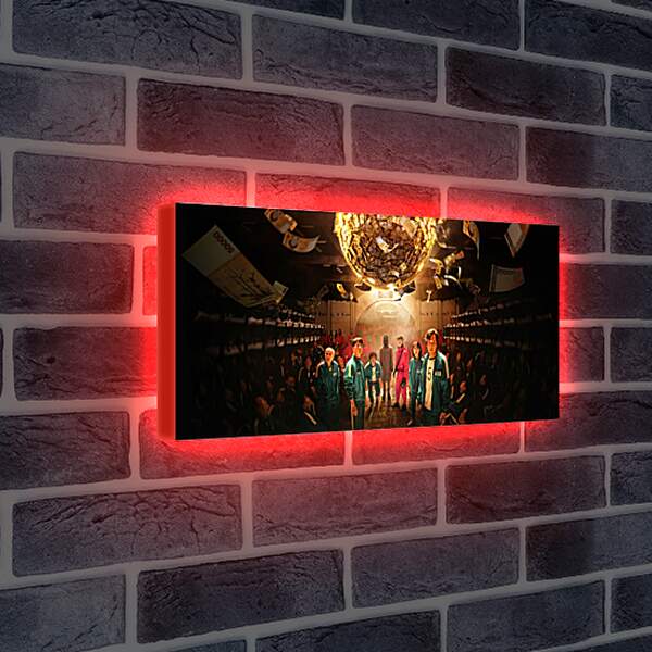Лайтбокс световая панель - Постер из сериала - Игра в кальмара