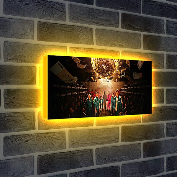 Лайтбокс световая панель - Постер из сериала - Игра в кальмара