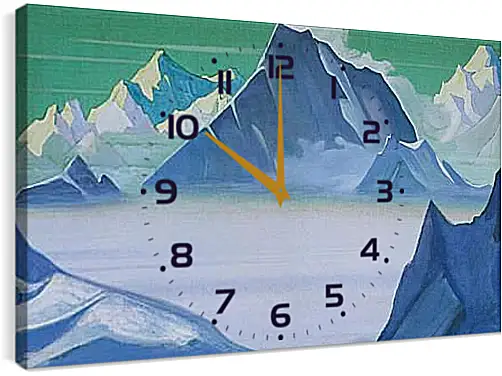 Часы картина - Земля снежных людей. Рерих Николай