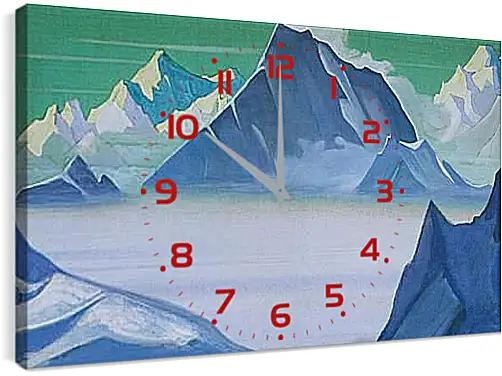 Часы картина - Земля снежных людей. Рерих Николай