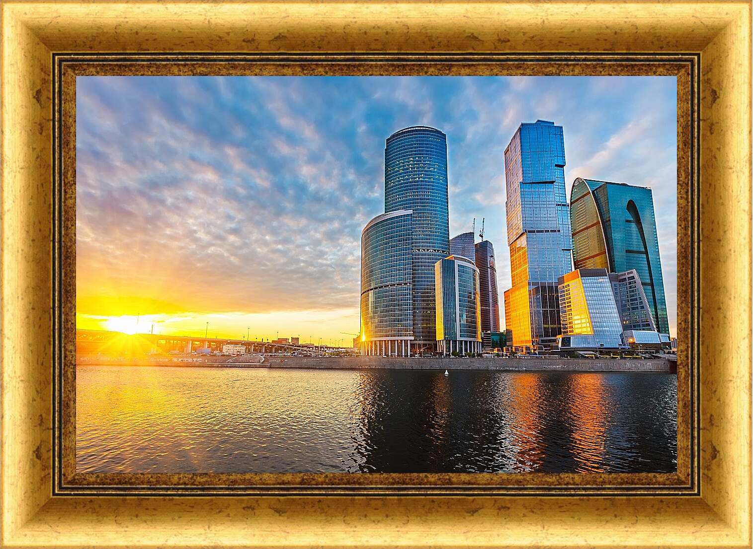 Картина в раме - Москва-сити
