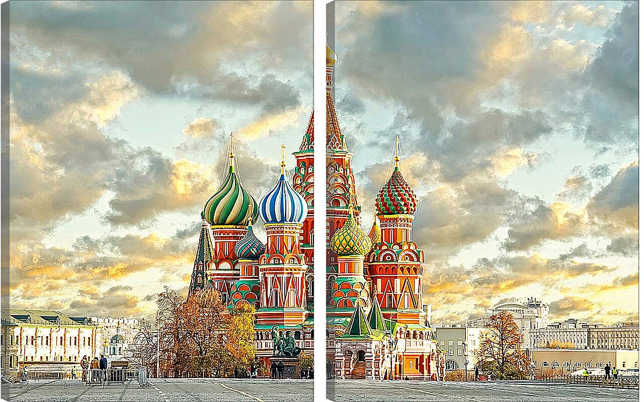 Модульная картина - Красочная Москва