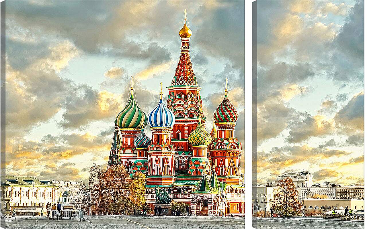 Модульная картина - Красочная Москва