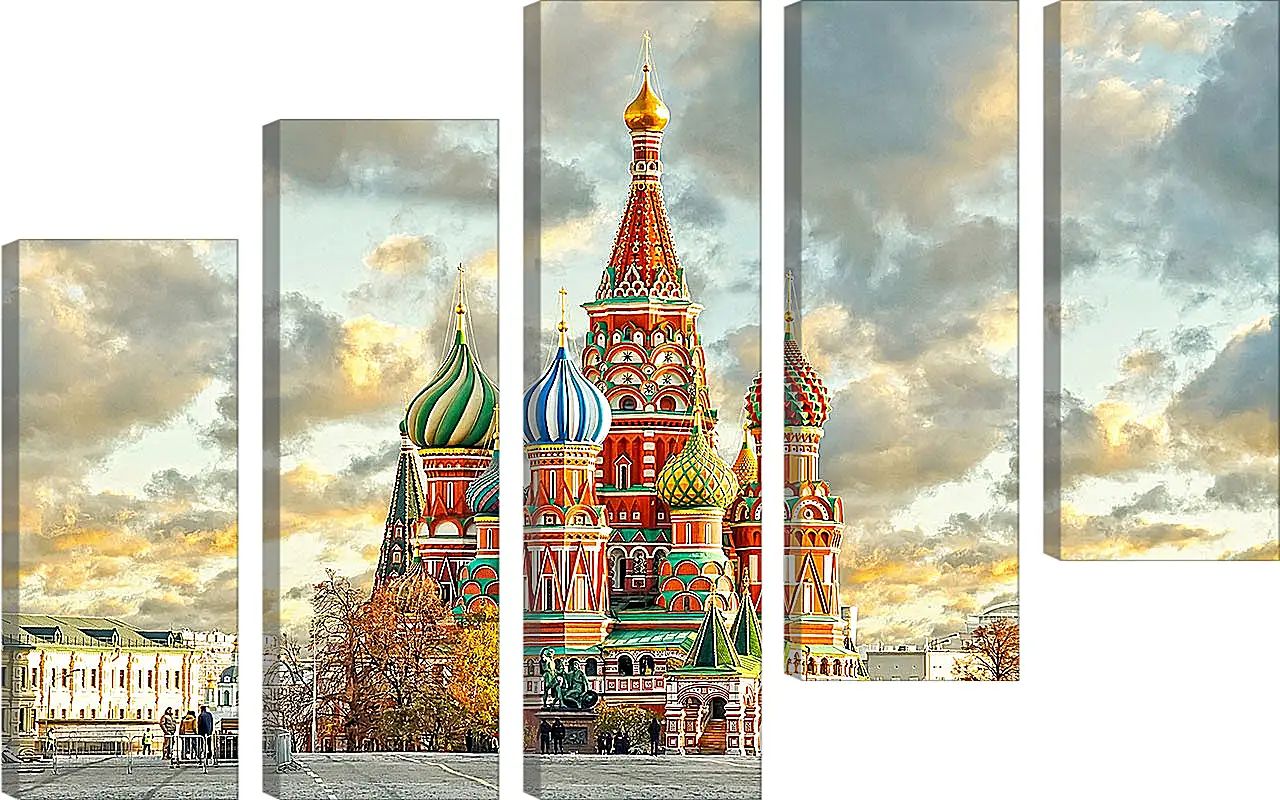 Модульная картина - Красочная Москва