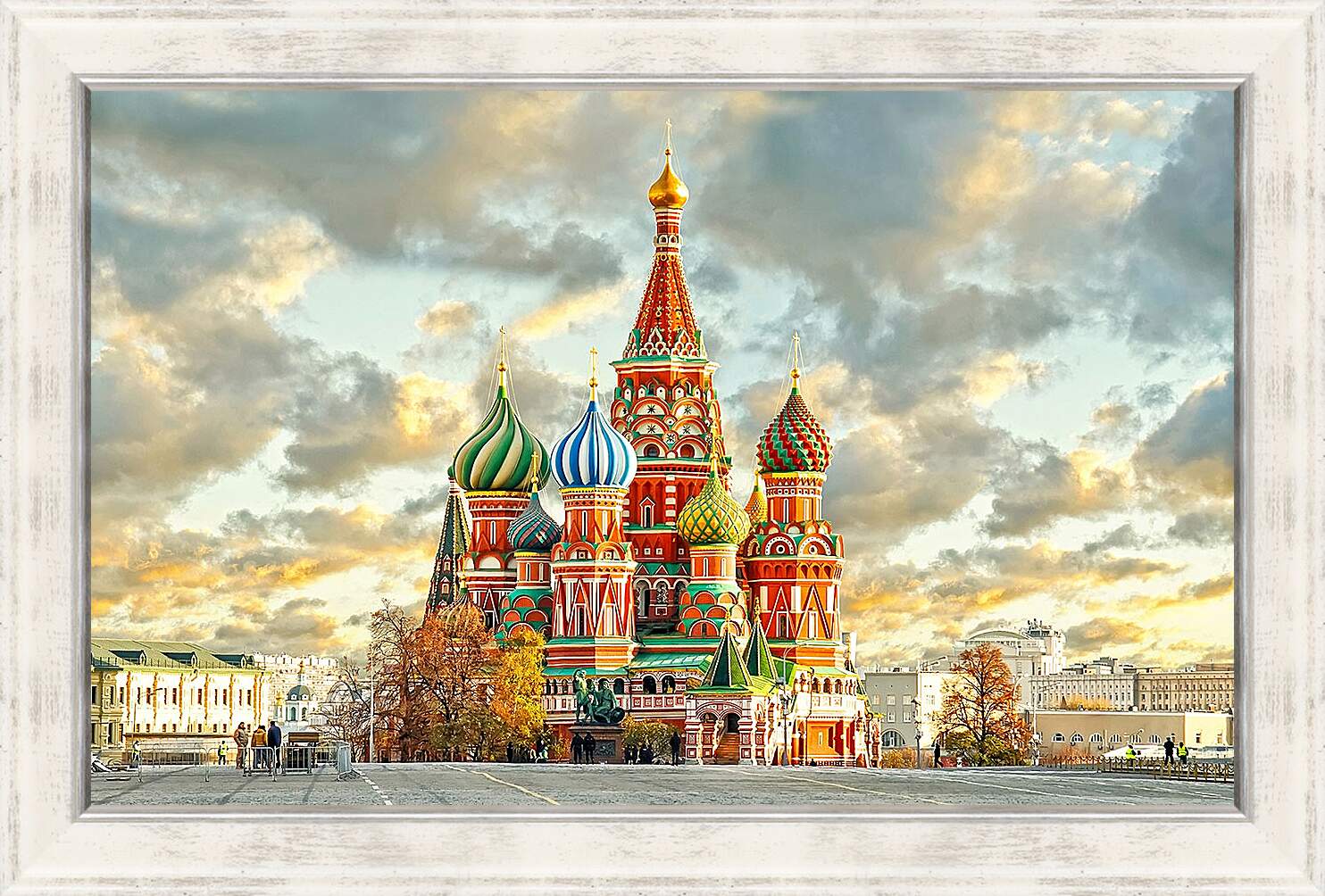 Картина в раме - Красочная Москва