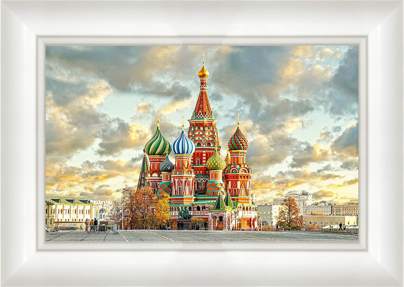Картина в раме - Красочная Москва