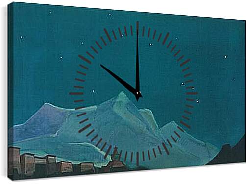 Часы картина - Королевский монастырь. Рерих Николай