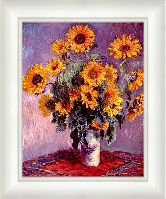 Картина в раме - Still-Life with Sunflowers (0). Клод Моне