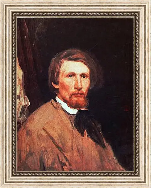 Картина в раме - Автопортрет. Виктор Васнецов