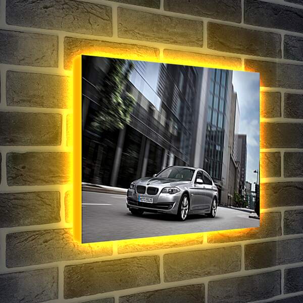 Лайтбокс световая панель - BMW на дороге