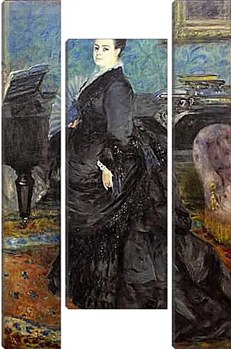 Модульная картина - Portrait of Mme Georges Hartmann. Пьер Огюст Ренуар