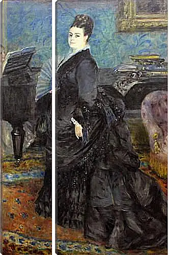 Модульная картина - Portrait of Mme Georges Hartmann. Пьер Огюст Ренуар