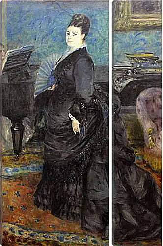 Модульная картина - Portrait of Mme Georges Hartmann. Пьер Огюст Ренуар