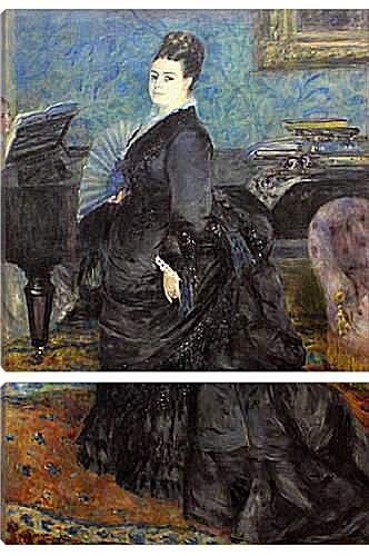 Модульная картина - Portrait of Mme Georges Hartmann. Пьер Огюст Ренуар