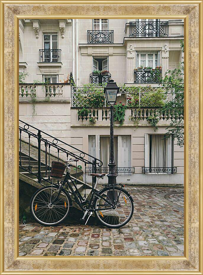 Картина в раме - Французская улочка