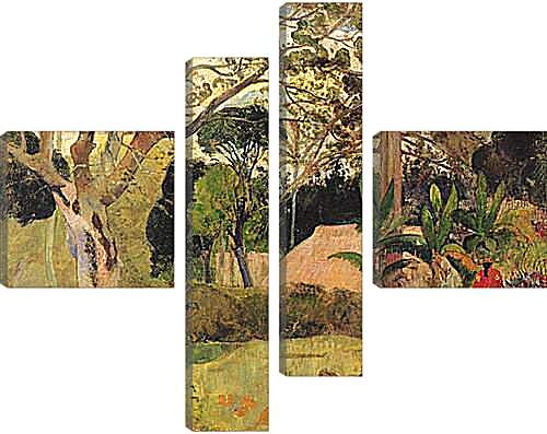 Модульная картина - Le grand arbre III. Поль Гоген