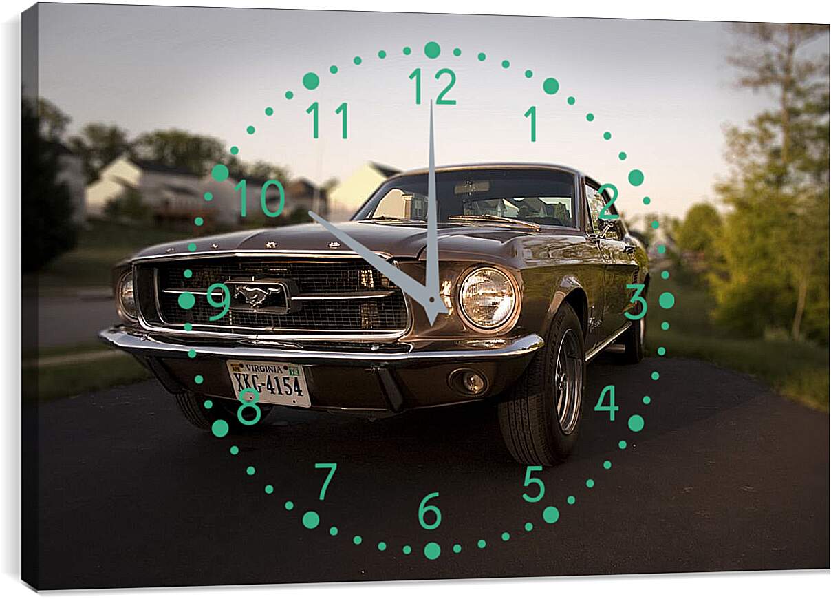 Часы картина - Форд Мустанг 1967