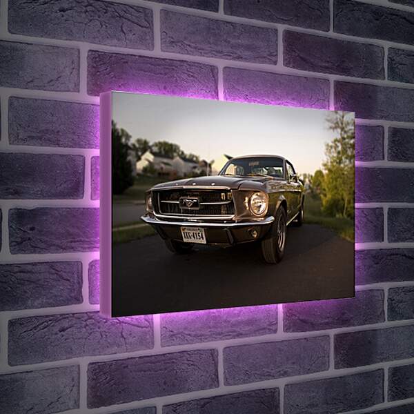 Лайтбокс световая панель - Форд Мустанг 1967
