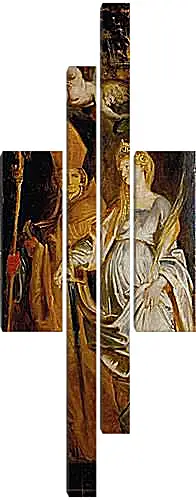 Модульная картина - Altarpiece of Raising of Cross (Outer Wing Staints Catherine of Alexandria and Eligius). Питер Пауль Рубенс