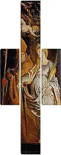 Модульная картина - Altarpiece of Raising of Cross (Outer Wing Staints Catherine of Alexandria and Eligius). Питер Пауль Рубенс